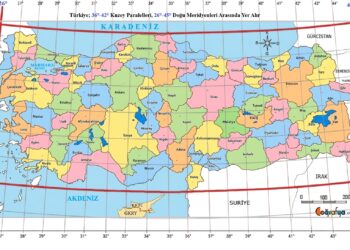 Türkiye’nin Coğrafi Enlem ve Boylam Konumu